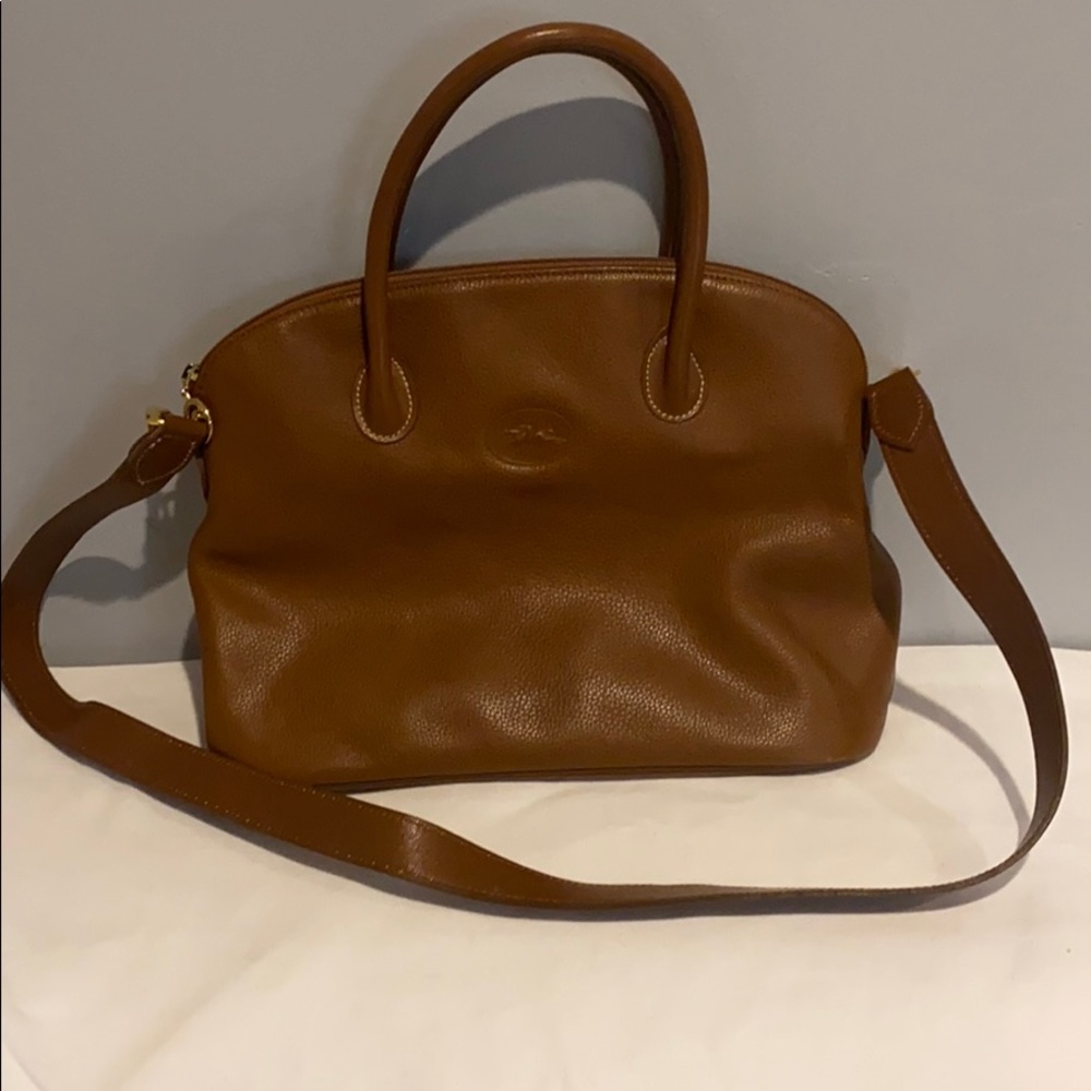 Leather Longchamp vintage purse- RARE